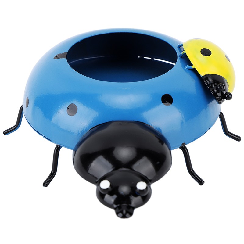 5.4cm Diameter Flower Pot Decor Ladybug Shaped Smoothing Surfaces Iron