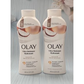 Olay (Lot of 2) OLAY Ultra Moisture Hydratant Coconut Oil Body Wash, 22 fl oz