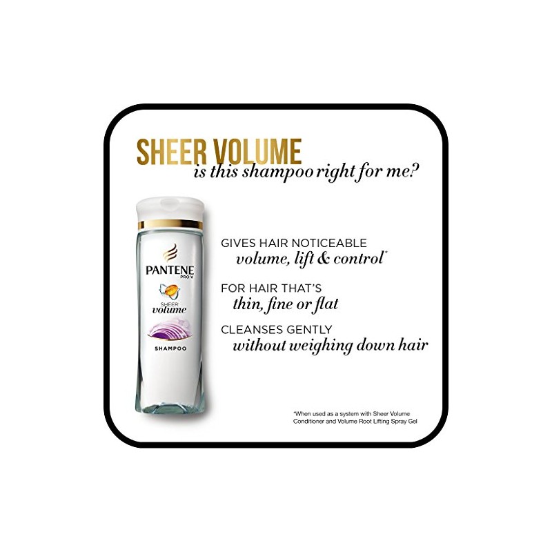 Pantene Pro-V Sheer Volume Shampoo, 12.6 fl oz