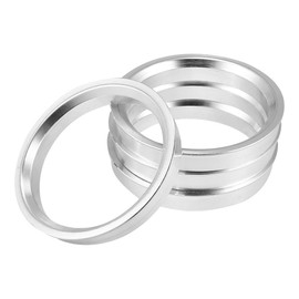 X AUTOHAUX Set of 4 Car Hub Centric Rings Aluminium Alloy Inner Diameter 57.1 mm 66.45 mm