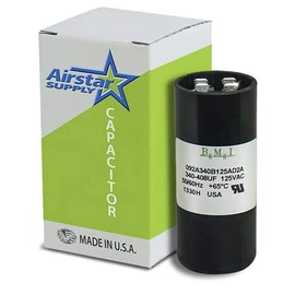 340-408 uF x 110/125 VAC - Pool Pump Motor Start Capacitor - BMI Replacement # 092A340B125AC1A - Made in The USA
