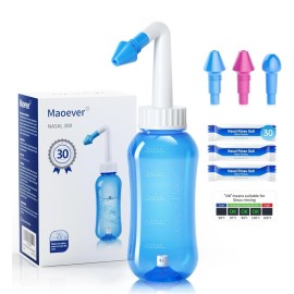 Maoever Neti Pot Sinus Rinse Bottle Nose Wash Cleaner Pressure Rinse Nasal Irrigation...