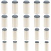 Keromtein 20pcs Slip On Pool Cue Tips, 4 Sizes Pool