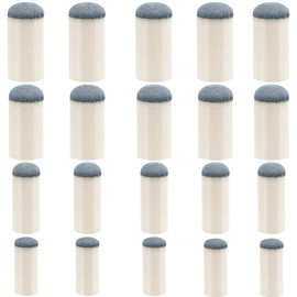 Keromtein 20pcs Slip On Pool Cue Tips, 4 Sizes Pool Queue Stick Tips Replacement Kit, Billiard Cue Sticks Tips Pool Cue Repair Kit Pool Table Accessories (9mm/ 10mm/ 12mm/ 13mm, Each Size 5pcs)