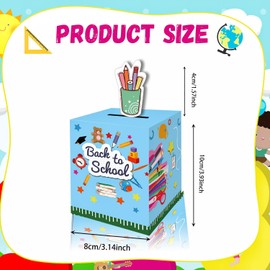 YVAINE 12 Pieces Back to School Party Treat Boxes First Day of School Party Supplies Welcome Back to School Goodie Boxes Welcome Back Candy Boxes for Back to School Party Supplies
