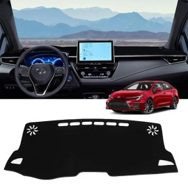 Unbranded Car Dashboard Dash Mat For Toyota Corolla 2019-2024 DashMat Sun Cover Pad Black