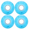 4PCs Set High Elastic PU Skateboard Flashing Wheel 52mm Professional