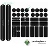 Finest Folia 34-Piece Bicycle Frame Protective Film Sticker MTB BMX