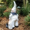 Nowaday Gnomes - Navy Sailor Gnome in White Uniform with