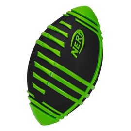 Nerf Nerf Weather Blitz Foam Football for All-Weather Play - Easy-to-Hold Grips C Great for Indoor and Outdoor Games - Green