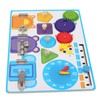 Sensory Board Alarm Clock Educational Wooden Sensory Activity Board Autism