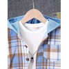 Fdqin Little Boy Clothes Flannel Plaid Hoodie Shirt and Casual