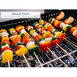 Royal Imports 15" Natural Bamboo Wood Plant Stake, Floral Picks, Roasting Sticks, Wooden Kebob Grilling Skewers, Sign Posting (25 Pcs)