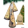 HIGHBIX Set of 3 Giant Harmony Table Top Hanging Bells