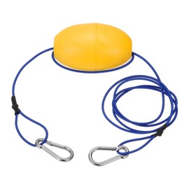 PATIKIL 7FT Float Rope Tow Line, Heavy Duty Buoy Ball Float Leash with Stainless Steel Hook Drift Rope Marker Buoy Float Rope for Fishing Drift Jet-Ski Kayak Boat Accessories, Blue