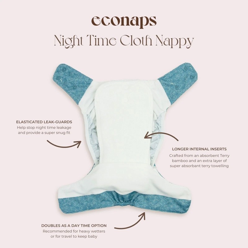 Econaps Night Time Cloth Nappy, Twinkle Twinkle