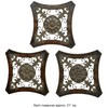 Lauriana Wall Art Set Antique Bronze Set of Three
