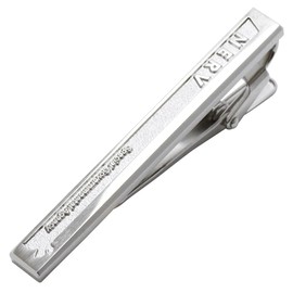 Evangelion x SWANK NERV Tie Clip, Tie Bar, Silver, Tie Clip, eva043tie, Brass, No Gemstone