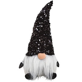 matches21 Gnome Decorative Christmas Gnome Figure Christmas Decoration Advent Decoration Grey Black Textile 1 Piece 14 x 29 x 11 cm