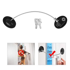 Bebé Profesional Seguridad Infantil Ventana Refrigerador Apertura Seguridad Cable Cerradura de Puerta(Negro)