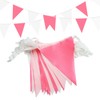 Premium Reusable Waterproof Bunting Banner - 66ft 56pcs Triangle Flags