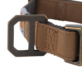 Carhartt Nylon Duck Dog Collar, Fully Adjustable Durable 2-Ply Cordura Nylon Canvas Collars for Dogs, Carhartt Brown, Large