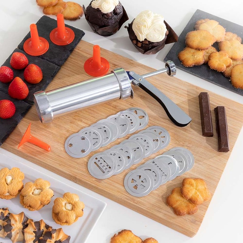 InnovaGoods Pastelra V0103383 Pastelra Aluminium Tooth and Sleeve Making Machine