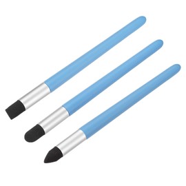 PATIKIL 3 Size Sketch Pen Brush Rubbing Sponge, 3Pcs Washable Reusable Sketch Rub Pen Oil Painting Brushes Sketch Pen for Artist Drawing, Blue
