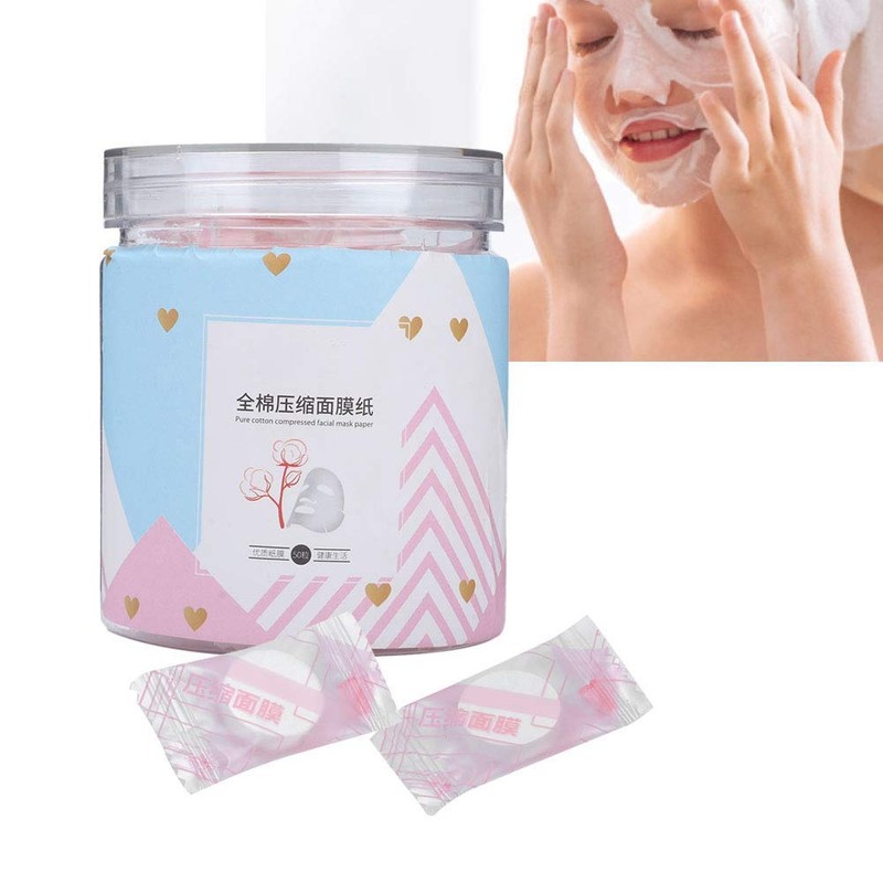 50Pcs/Pack Compressed Face Mask, Disposable Self-made Skin Care Compressed Face