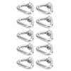 10pcs Silver Screw Nut 304 Stainless Steel Triangle Ring Nut