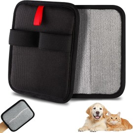 2 Pcs Static Removal Pet Hair Remover Gloves, Reusable Double Sided Grooming Electrostatic Glove for Dog & Cat, Couch, Furniture, Carpet, Car Seat