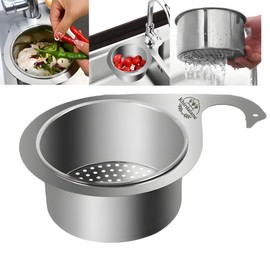 Premium Stainless Steel Swan Sink Strainer Basket, Multi-Functional Kitchen Sink Faucet Hanging Drain Basket and Strainer, Food Waste Filter Quick Drain Vegetable Washing Draining Basket Sink Strainer