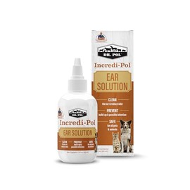 Dr. Pol Incredi-Pol Ear Solution for Dogs, Cats, and All Animals - Safe Ear Rinse for Daily Ear Cleaning and Soothing Relief - 3 Fluid Ounces