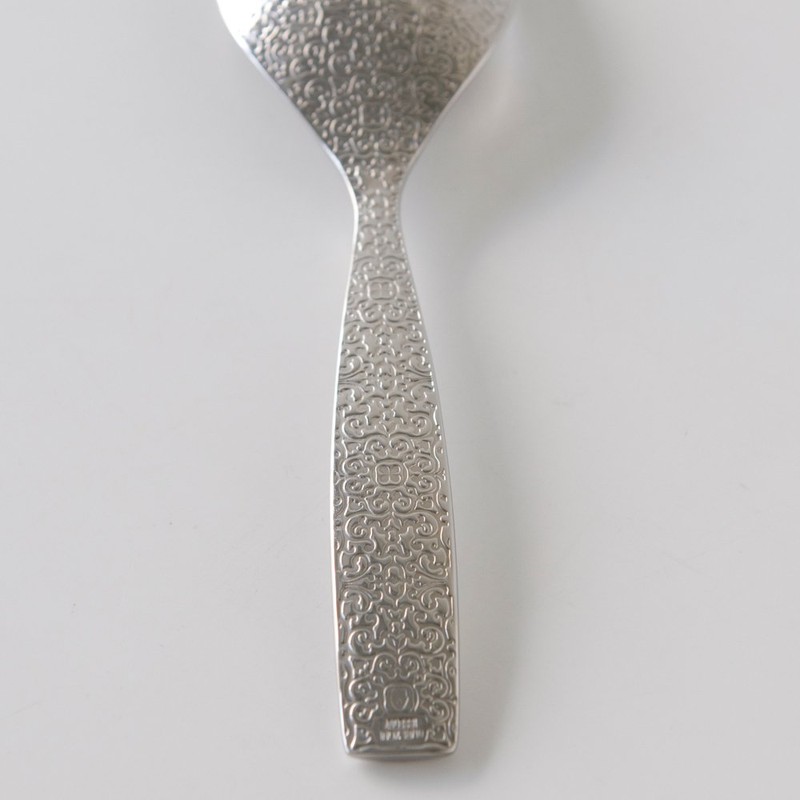 Alessi MW03/11 Dressed Serving Spoon with Relief Decoration