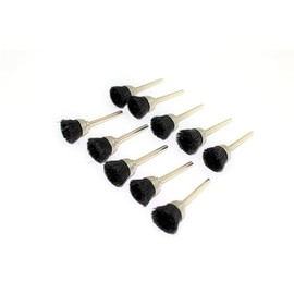 TMAX Cepillo de alambre de copa de plástico de nylon de 10 pc 1/2 pulgada #404 1/8 pulgadas para herramientas rotativas de Dremel