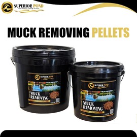 Superior Pond Products: Muck Pellets - 10lb | Beneficial Pond Bacteria Probiotic | Pond Sludge Remover | Reduces & Digests Muck, Solids, | Safe for Koi Ponds