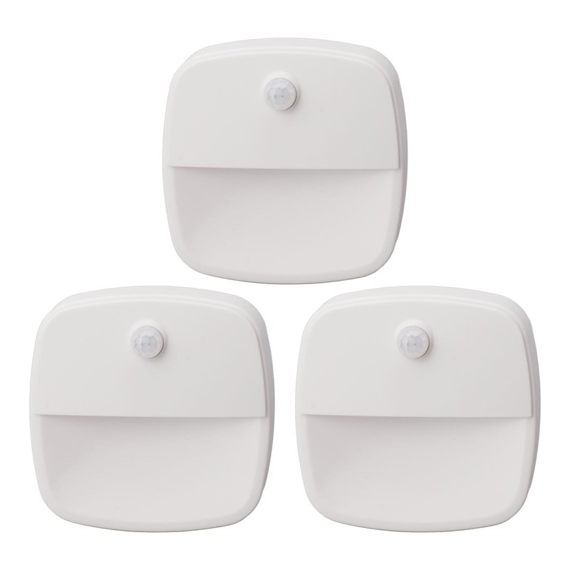 3pcs Wireless Battery Powered Motion Sensor Night Light 6.56ft Detecting