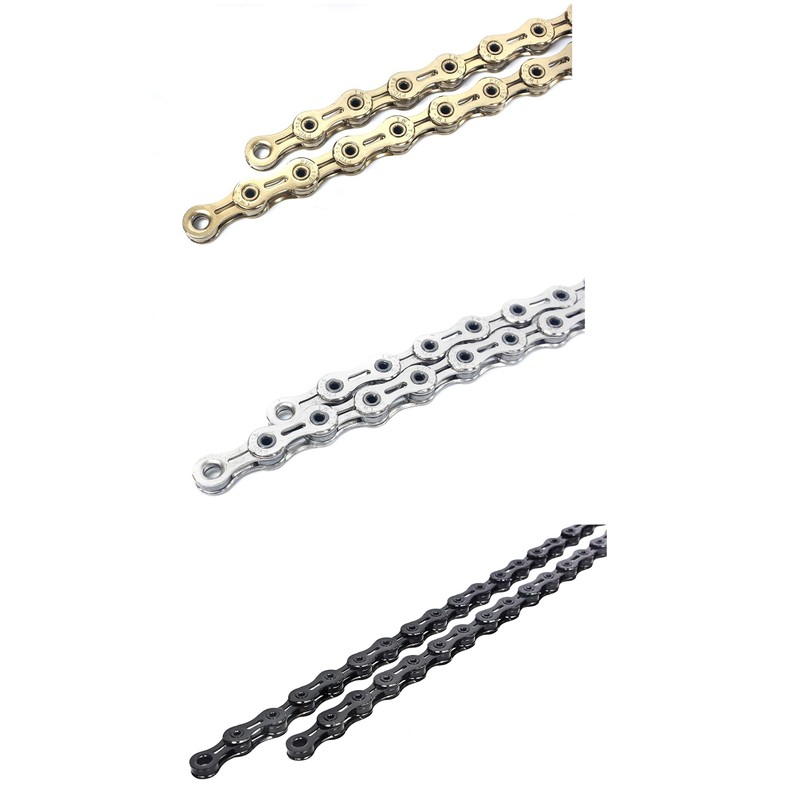 SwishTi X11SL 11 Speed Road MTB Bicycle Bike Chains Hollow-Pin