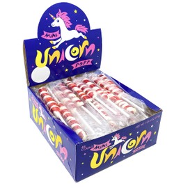 Unicorn Pops 48 Count – Individually Wrapped Unicorn Lollipops – Great for Party Favors, Candy Buffets (Cherry (Red))