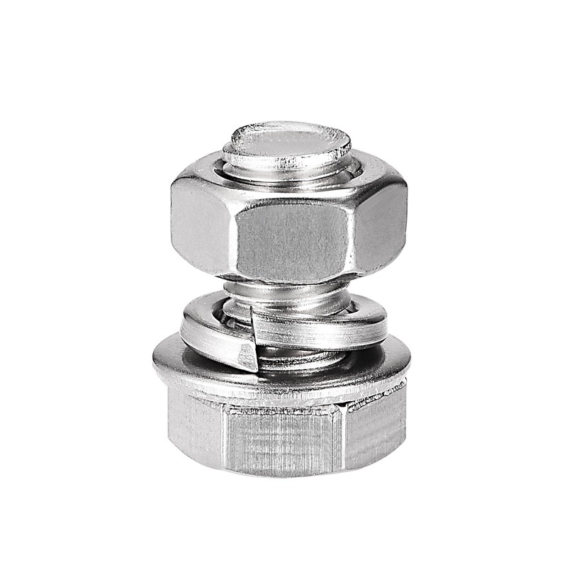 sourcing map M8 x 16mm Hex Head Screws Bolts, Nuts,