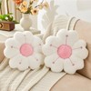 Mepherl 2 Pcs Flower Throw Pillows,15.7" Flower Shaped Pillow Set