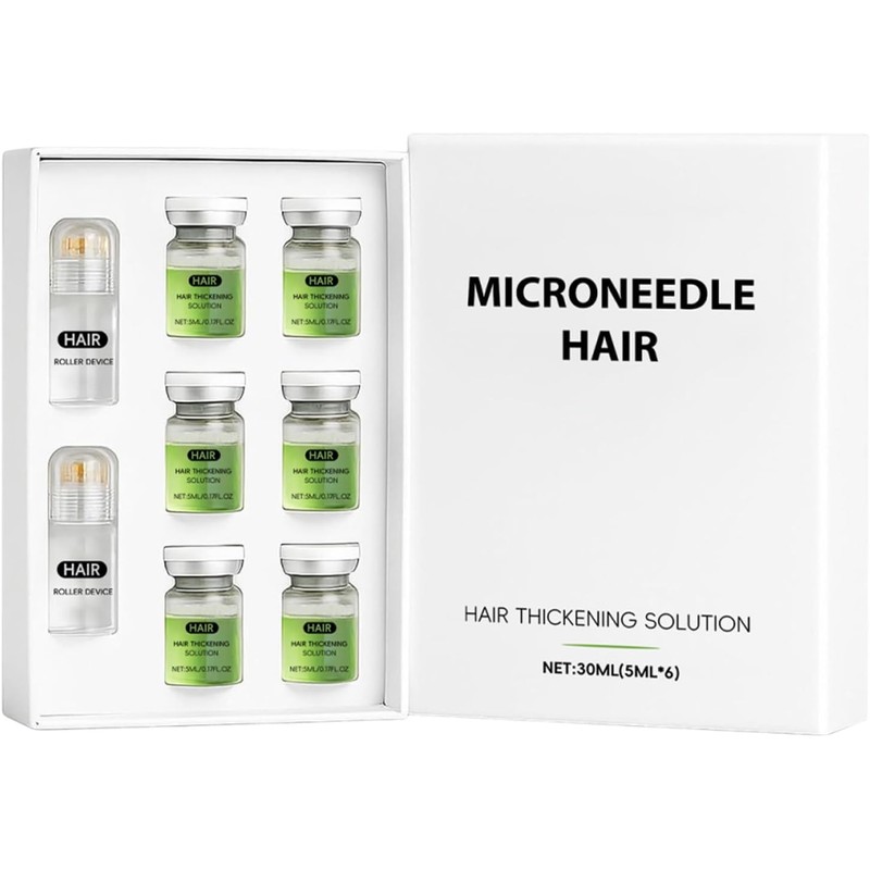 Sérum de Crecimiento Capilar con Microagujas – Cabello Más Grueso