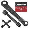 CRAFTZONE Plumbing Tools Angle Stop Wrench Kit, 3 PCS Plumbers
