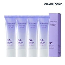 Charmzone 참존 탑클래스 어드밴스드 리프팅 SPF 50+ PA++++ 콜라겐 톤업 선크림 4개 Chojun Top Class Advanced Lifting SPF 50+ PA++++ Collagen Tone-Up Sunscreen 4pcs