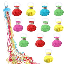 Pack of 12 Throwing Streamers Bomb Streamers Hand Throwing Streamers Bomb for Birthday Weddings Christmas Carnival New Year Party