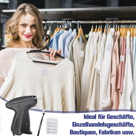 VEGCOO VEGCOO Etikettierpistole Geschenkanhänger Etikettiermaschine mit 5 Ersatznadeln, 3000 Heftfäden, 300 Preisschilder, Markenetiketten Etikettiergerät, Kleidungsetiketten Ettikettiergeraet