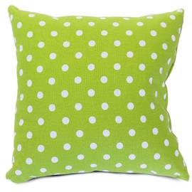 Majestic Home Goods Small Polka Dot Pillow, X-Large, Lime