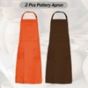 MIKI WELL 2 Piece Pottery Apron Long Split Leg Ceramic