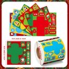 Haooryx 300pcs Make Your Own Christmas Theme Cross-Shaped Stickers, Mix