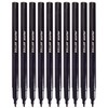 Single Colour Fibre Felt Tip Pens, Fine Tip, BLACK, Pack
